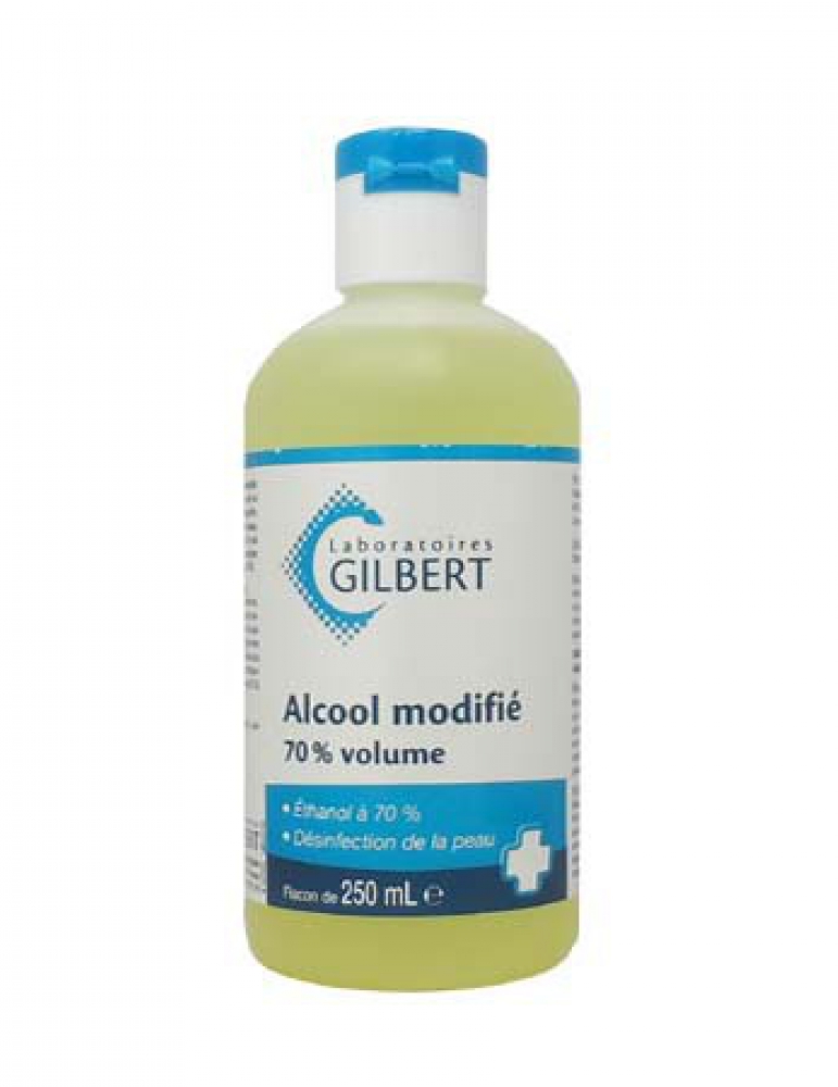 Désinfection instantanée - Alcool modifié 70% volume en 250mL GILBERT